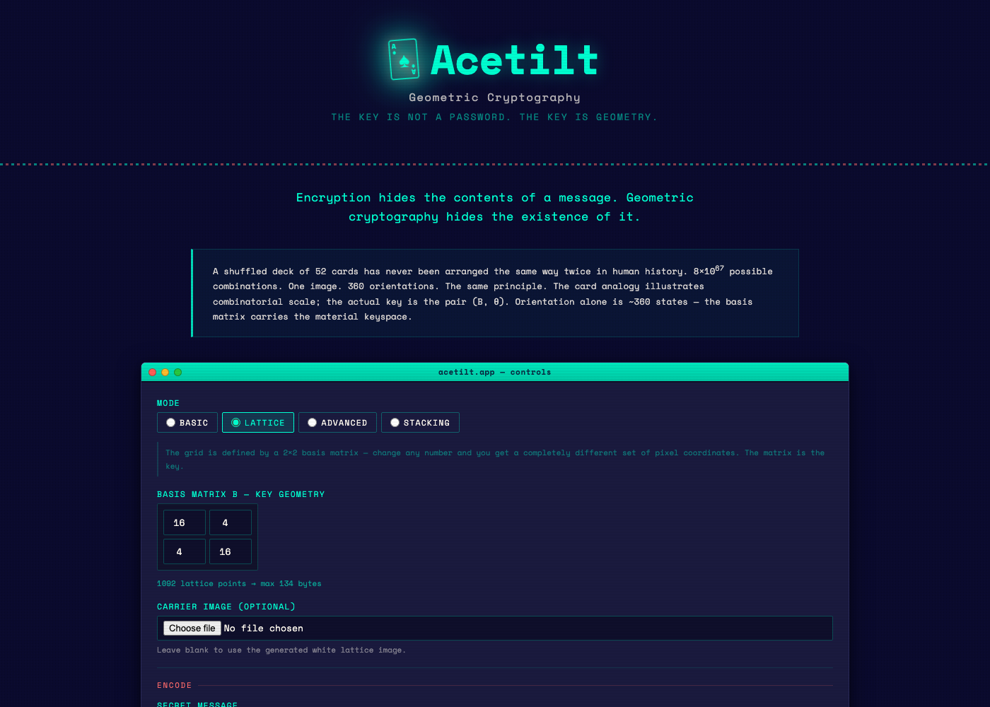 acetilt screenshot